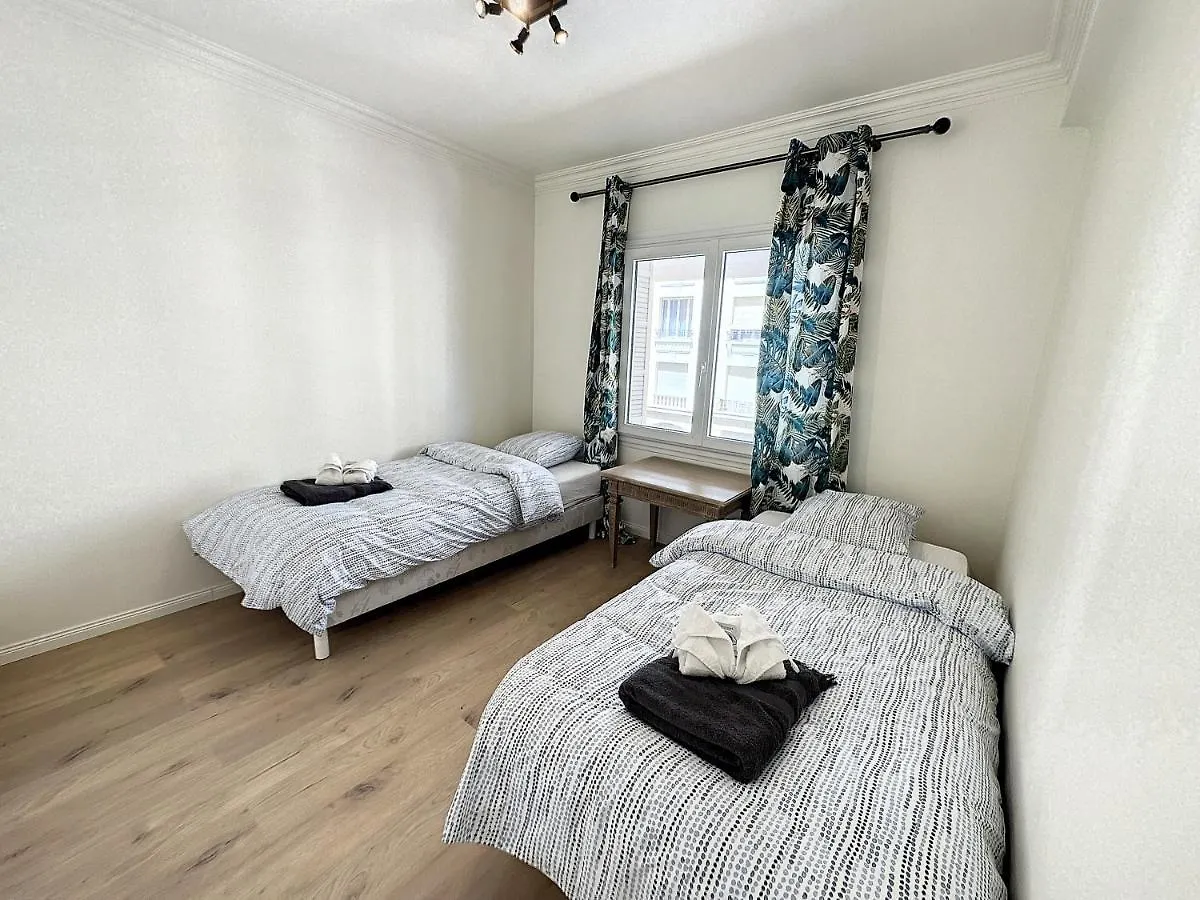 Bou3 - Appartement Climatise, 2 Chambres A Quelques Metres De La Croisette Cannes Apartament